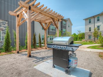 Outdoor pergolas with grills